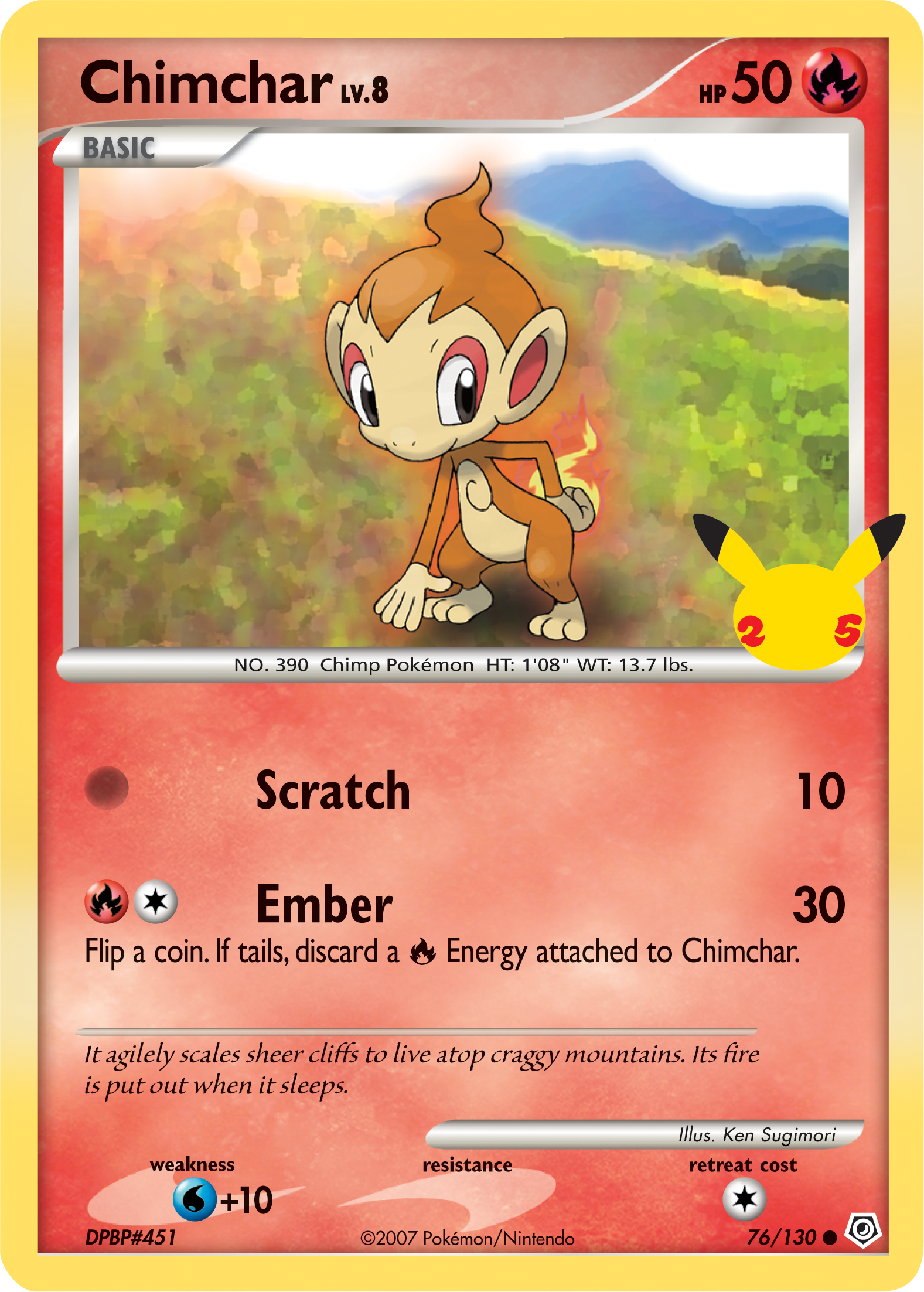 Chimchar (76/130) [First Partner Pack] | L.A. Mood Comics and Games