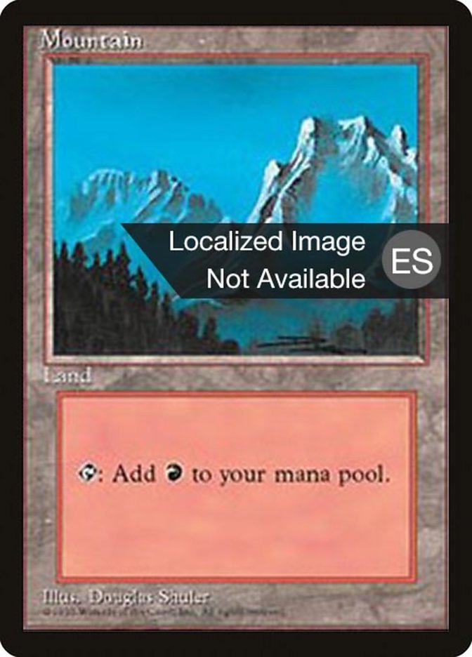 Mountain (B) [Fourth Edition (Foreign Black Border)] | L.A. Mood Comics and Games