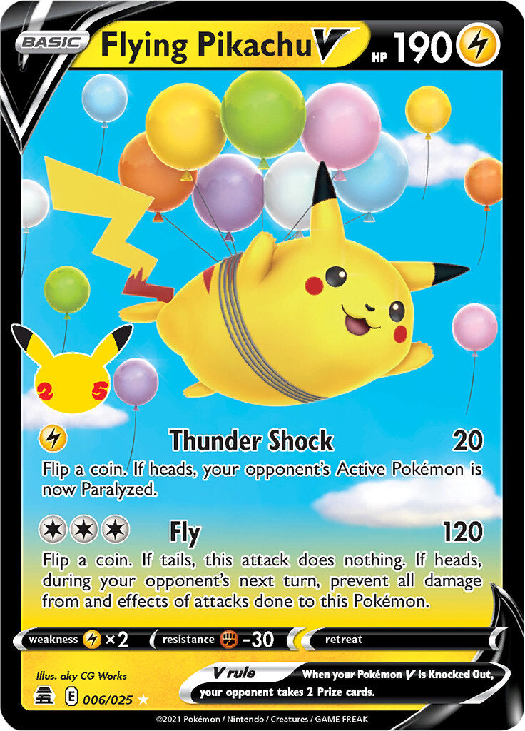 Flying Pikachu V (006/025) [Celebrations: 25th Anniversary] | L.A. Mood Comics and Games