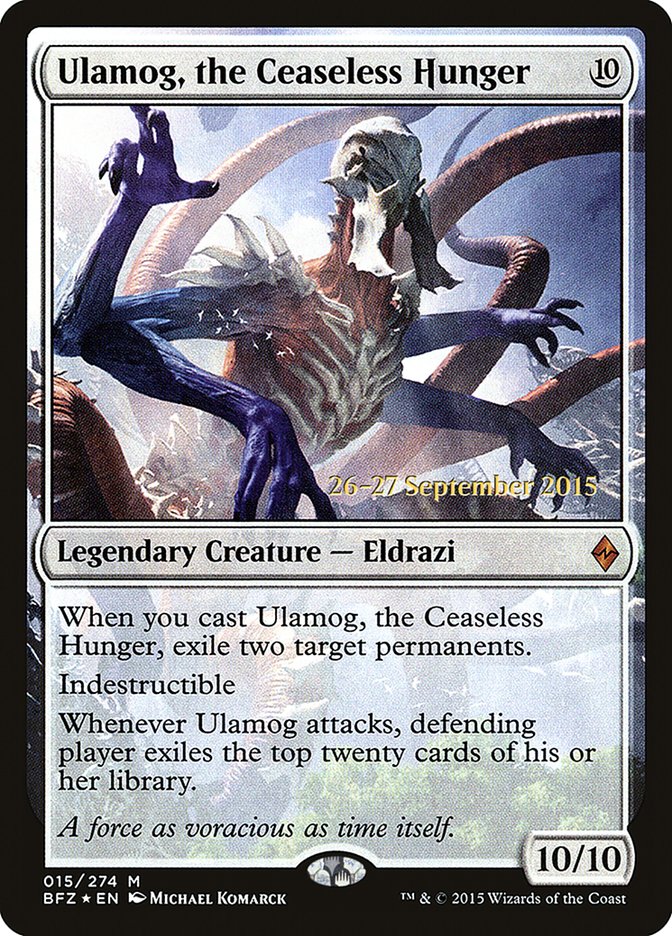 Ulamog, the Ceaseless Hunger [Battle for Zendikar Prerelease Promos] | L.A. Mood Comics and Games