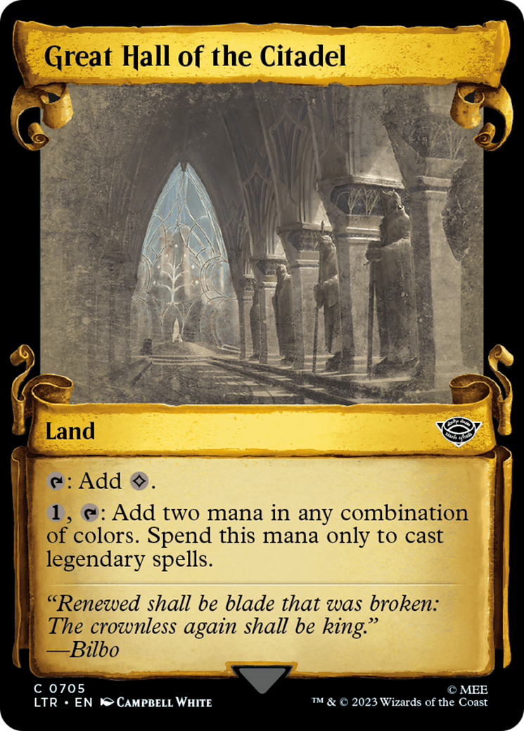 Great Hall of the Citadel [The Lord of the Rings: Tales of Middle-Earth Showcase Scrolls] | L.A. Mood Comics and Games