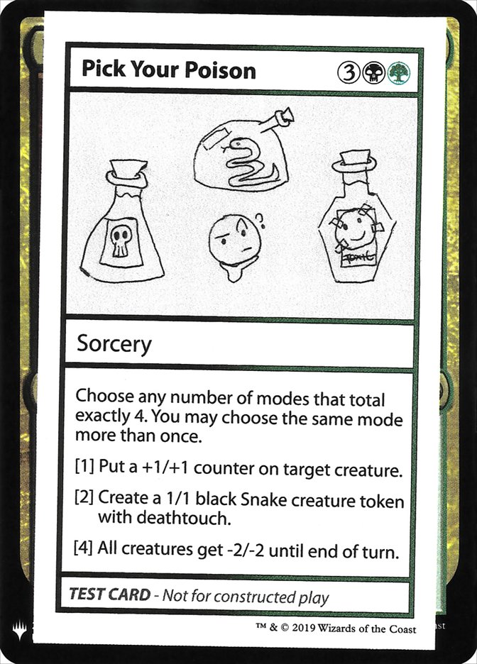 Pick Your Poison [Mystery Booster Playtest Cards] | L.A. Mood Comics and Games