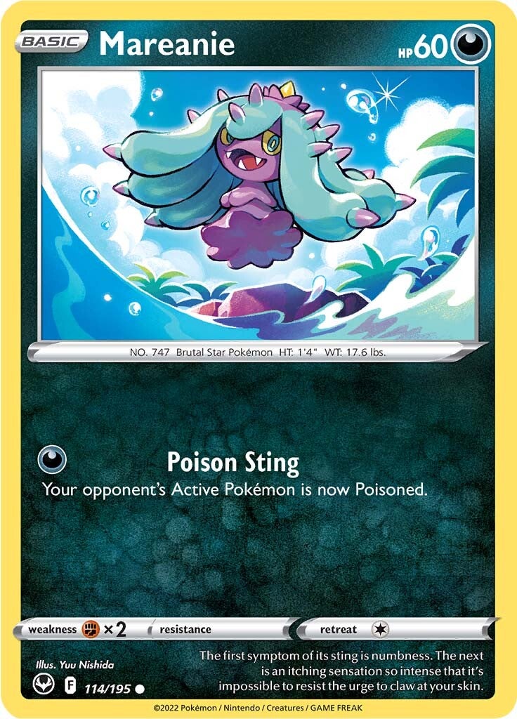 Mareanie (114/195) [Sword & Shield: Silver Tempest] | L.A. Mood Comics and Games