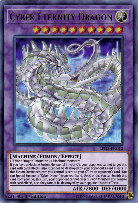 Cyber Eternity Dragon [LED3-EN012] Ultra Rare | L.A. Mood Comics and Games