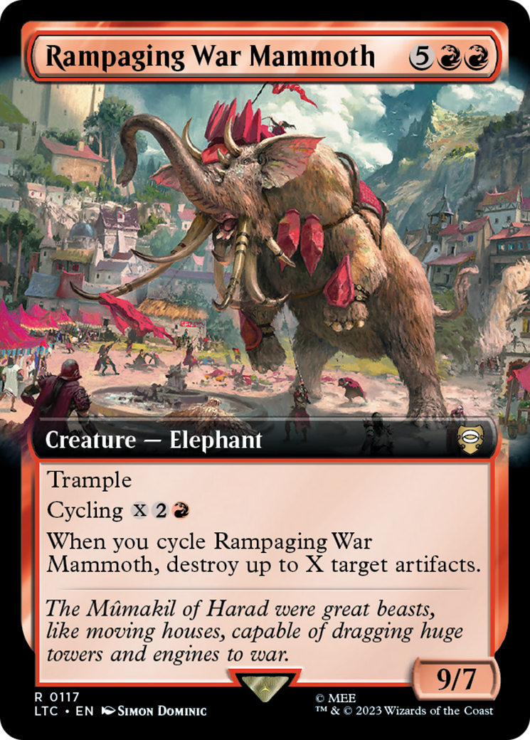 Rampaging War Mammoth (Extended Art) [The Lord of the Rings: Tales of Middle-Earth Commander] | L.A. Mood Comics and Games