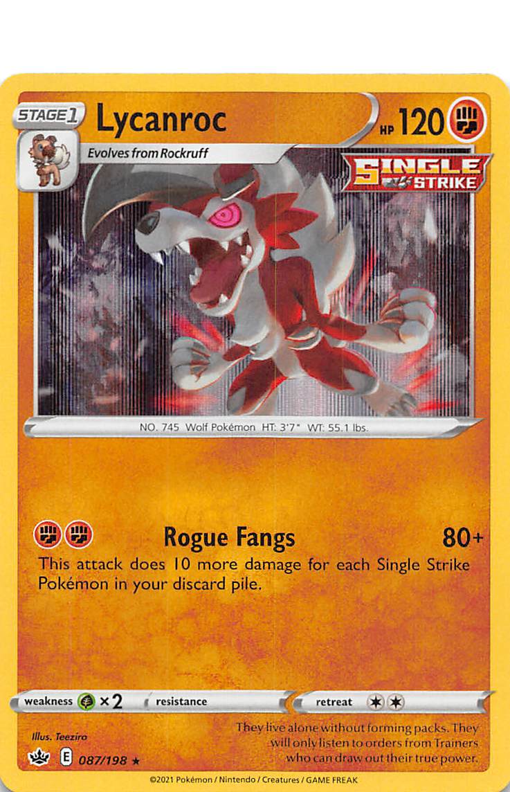 Lycanroc (087/198) [Sword & Shield: Chilling Reign] | L.A. Mood Comics and Games