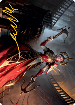 Bloodthirsty Adversary Art Card (Gold-Stamped Signature) [Innistrad: Midnight Hunt Art Series] | L.A. Mood Comics and Games