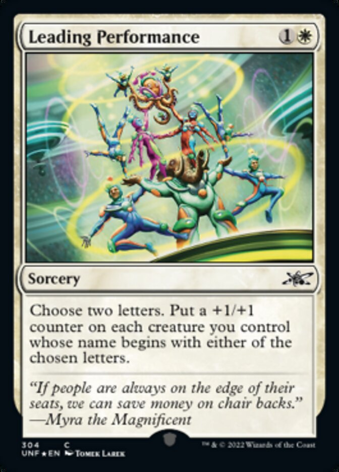 Leading Performance (Galaxy Foil) [Unfinity] | L.A. Mood Comics and Games