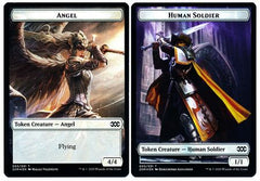 Angel // Human Soldier Double-Sided Token [Double Masters Tokens] | L.A. Mood Comics and Games