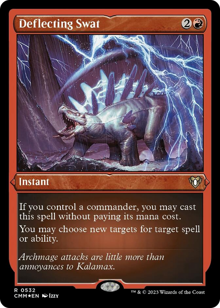 Deflecting Swat (Foil Etched) [Commander Masters] | L.A. Mood Comics and Games