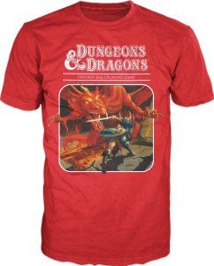 DUNGEONS AND DRAGONS - Fantasy Role Playing Game Men's Red Tee | L.A. Mood Comics and Games