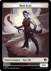 Wall // Kor Ally Double-Sided Token [Commander Masters Tokens] | L.A. Mood Comics and Games