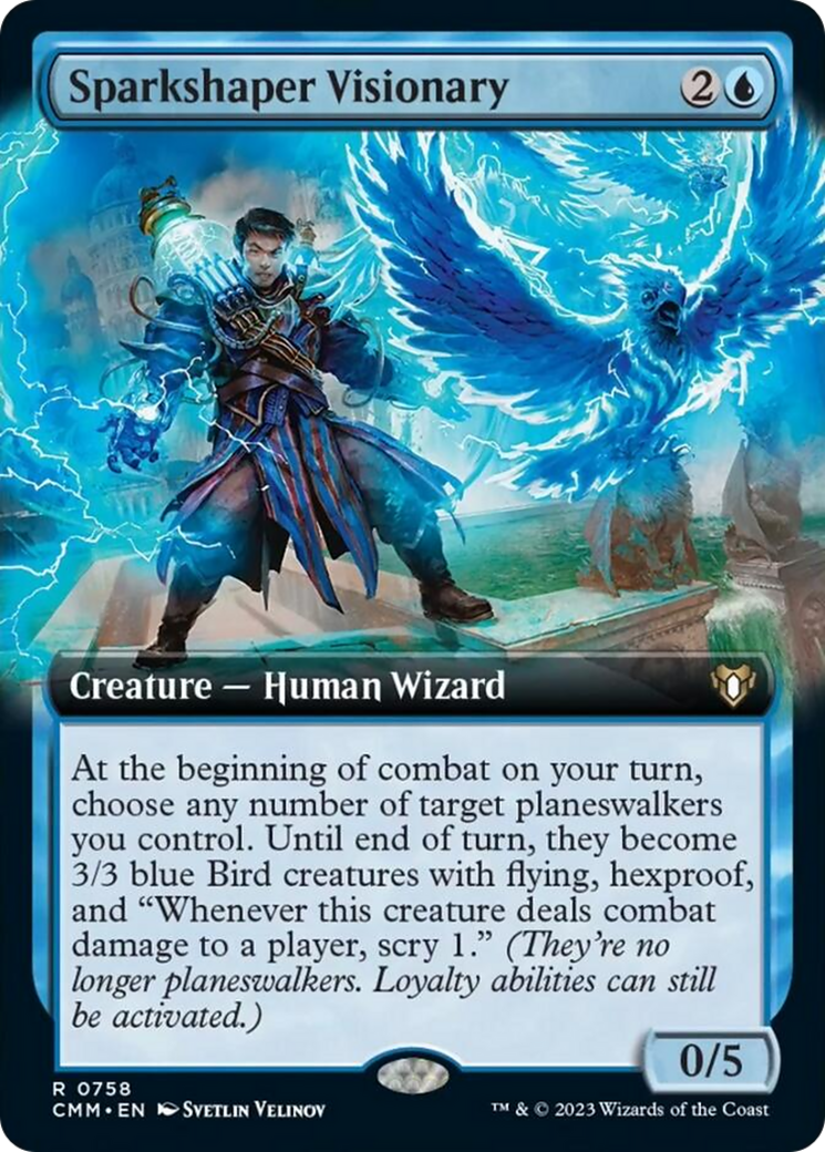 Sparkshaper Visionary (Extended Art) [Commander Masters] | L.A. Mood Comics and Games