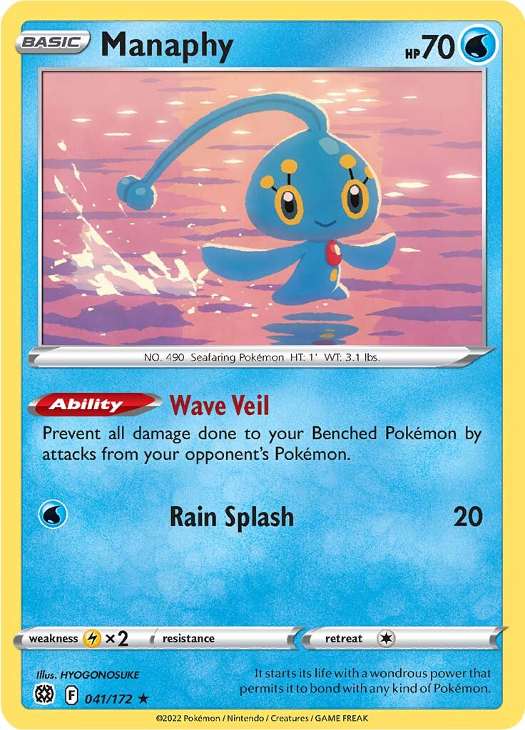 Manaphy (041/172) [Sword & Shield: Brilliant Stars] | L.A. Mood Comics and Games