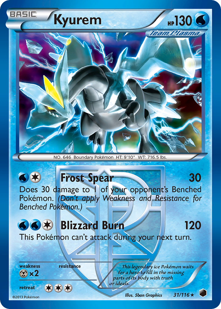 Kyurem (31/116) [Black & White: Plasma Freeze] | L.A. Mood Comics and Games