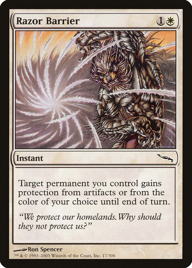 Razor Barrier [Mirrodin] | L.A. Mood Comics and Games