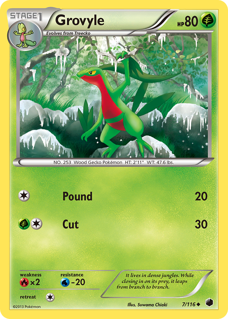 Grovyle (7/116) [Black & White: Plasma Freeze] | L.A. Mood Comics and Games