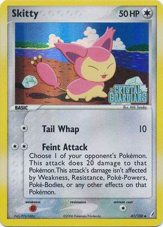 Skitty (41/100) (Stamped) [EX: Crystal Guardians] | L.A. Mood Comics and Games