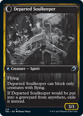 Devoted Grafkeeper // Departed Soulkeeper [Innistrad: Double Feature] | L.A. Mood Comics and Games