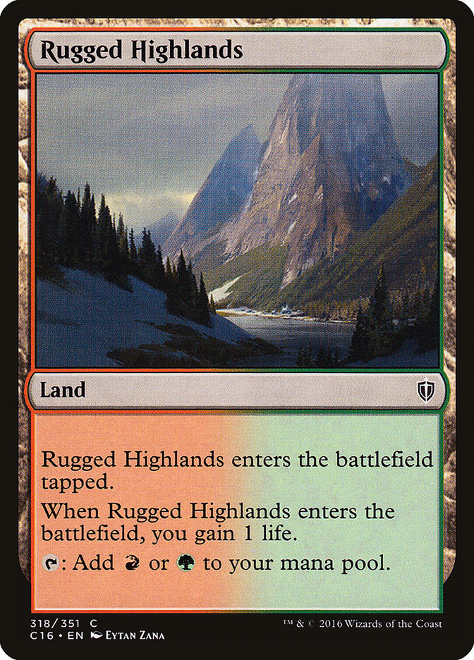 Rugged Highlands [Commander 2016] | L.A. Mood Comics and Games