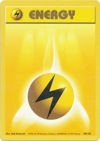 Lightning Energy (100/102) [Base Set Unlimited] | L.A. Mood Comics and Games