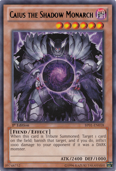 Caius the Shadow Monarch [BP01-EN018] Rare | L.A. Mood Comics and Games