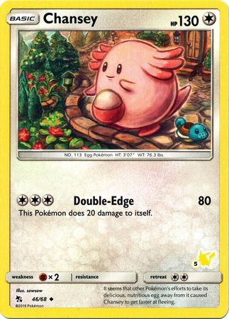 Chansey (46/68) (Pikachu Stamp #5) [Battle Academy 2020] | L.A. Mood Comics and Games