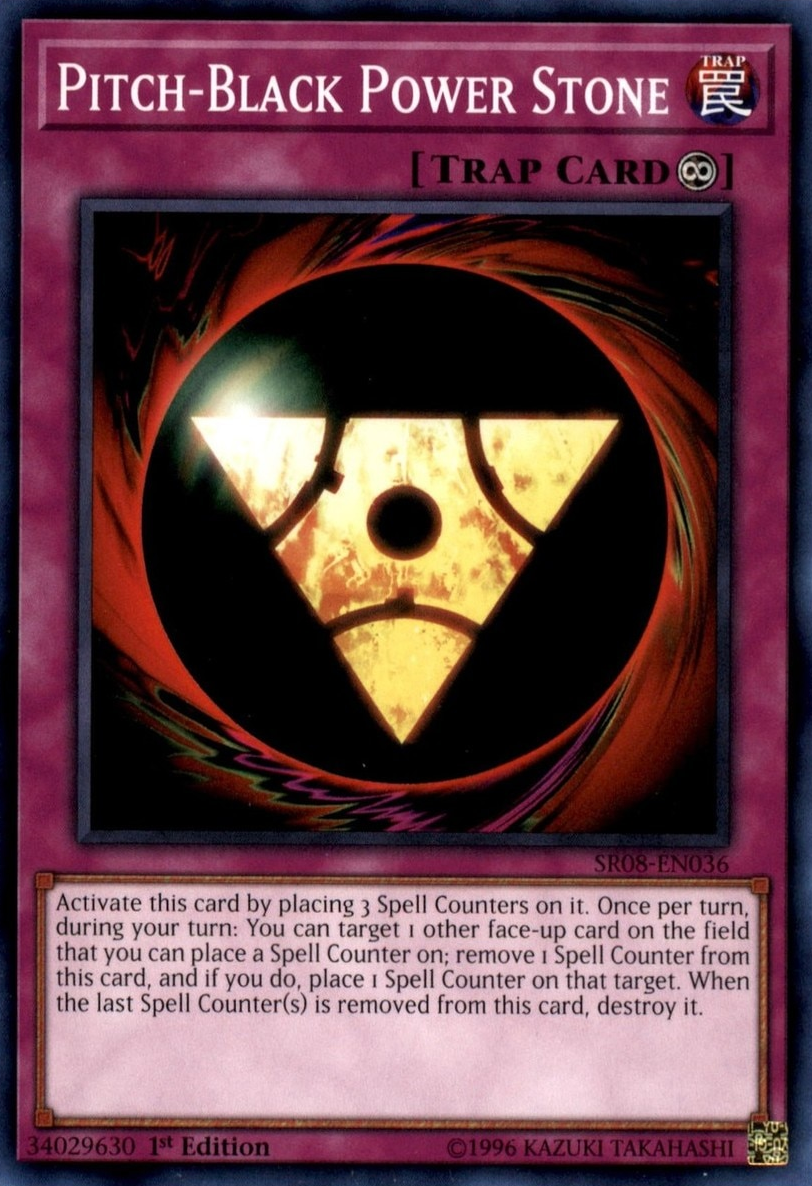 Pitch-Black Power Stone [SR08-EN036] Common | L.A. Mood Comics and Games