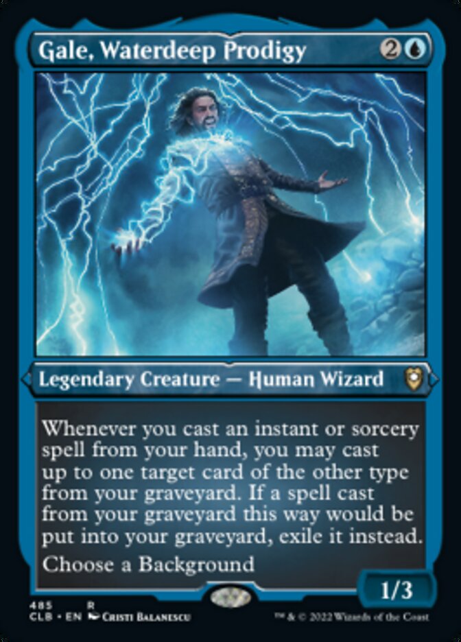 Gale, Waterdeep Prodigy (Foil Etched) [Commander Legends: Battle for Baldur's Gate] | L.A. Mood Comics and Games