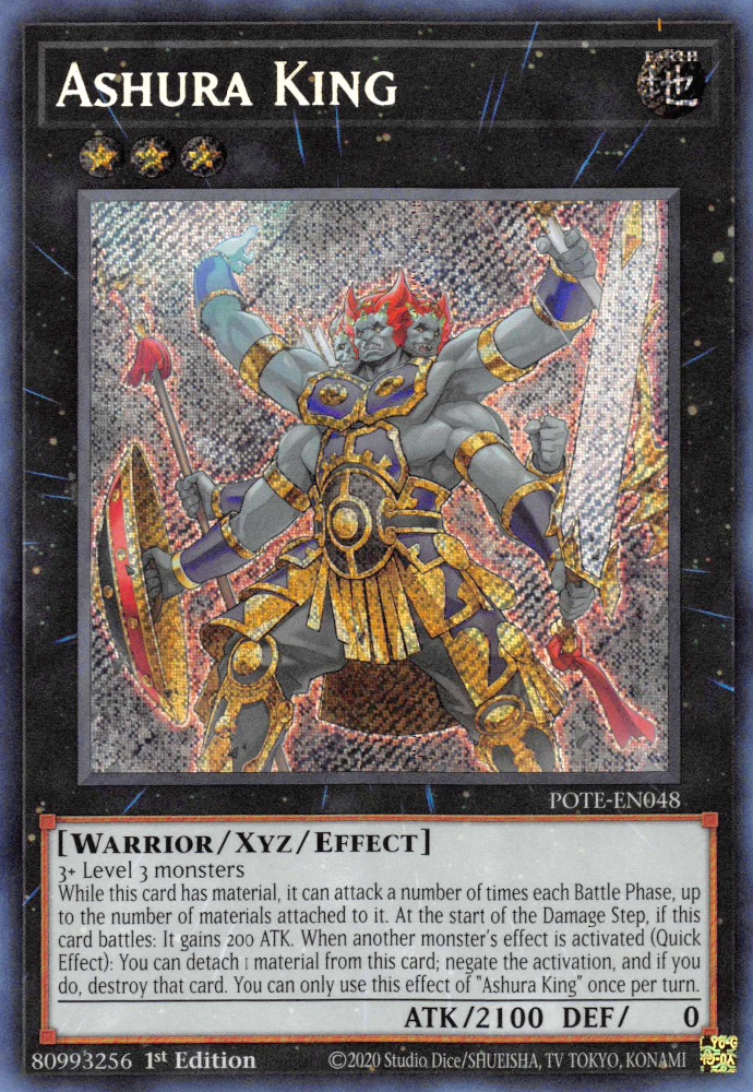 Ashura King [POTE-EN048] Secret Rare | L.A. Mood Comics and Games