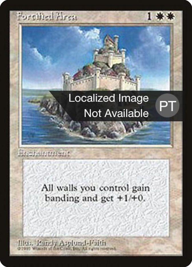 Fortified Area [Fourth Edition (Foreign Black Border)] | L.A. Mood Comics and Games