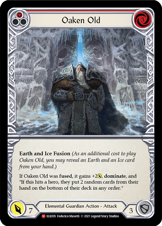 Oaken Old [ELE005] (Tales of Aria)  1st Edition Rainbow Foil | L.A. Mood Comics and Games