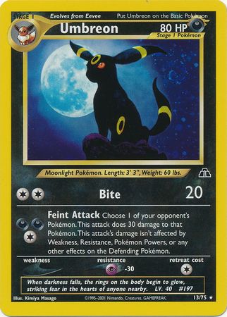 Umbreon (13/75) [Neo Discovery Unlimited] | L.A. Mood Comics and Games