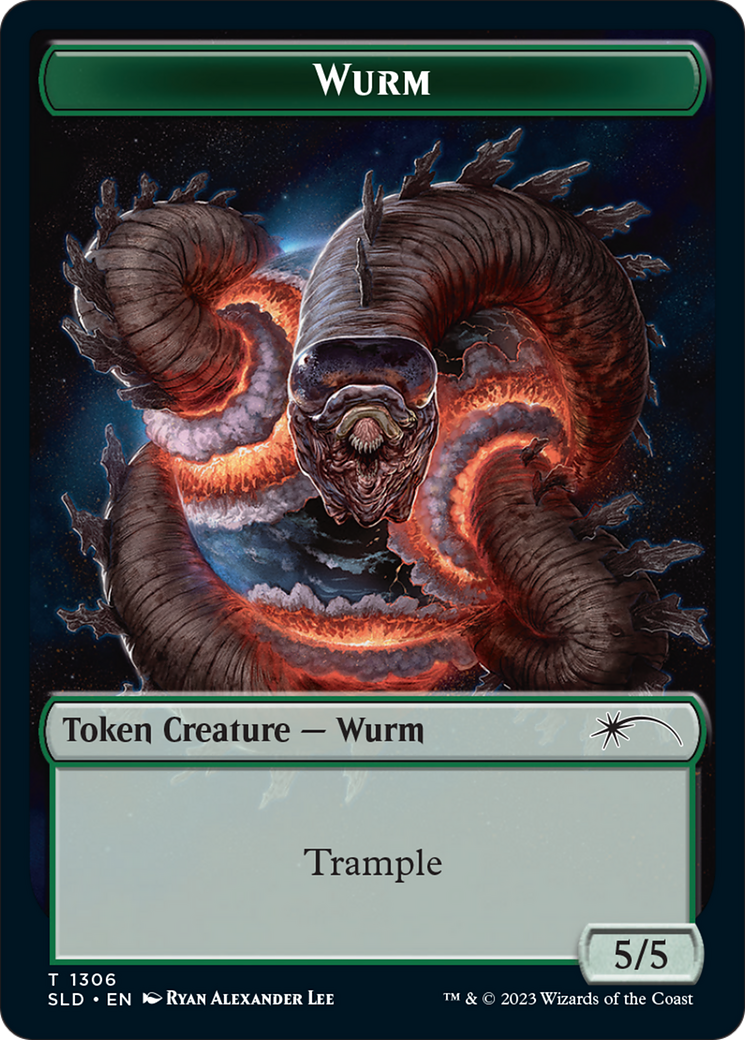 Wurm Token [Secret Lair Drop Series] | L.A. Mood Comics and Games