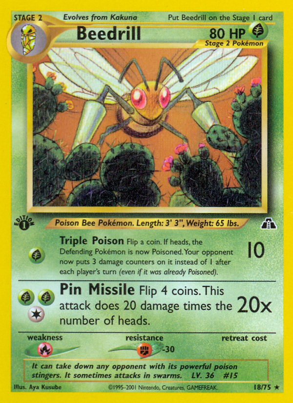 Beedrill (18/75) [Neo Discovery 1st Edition] | L.A. Mood Comics and Games