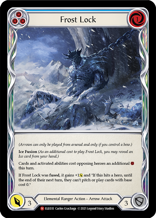 Frost Lock [ELE035] (Tales of Aria)  1st Edition Rainbow Foil | L.A. Mood Comics and Games