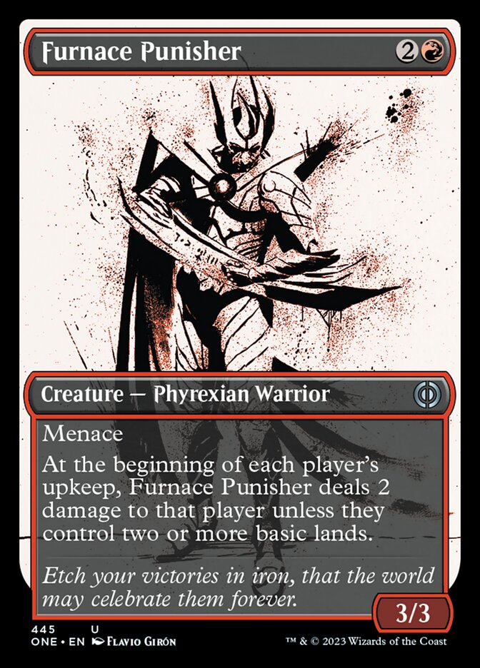 Furnace Punisher (Showcase Ichor Step-and-Compleat Foil) [Phyrexia: All Will Be One] | L.A. Mood Comics and Games