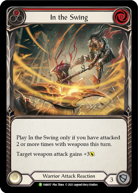 In the Swing (Red) [FAB057] (Promo)  Rainbow Foil | L.A. Mood Comics and Games