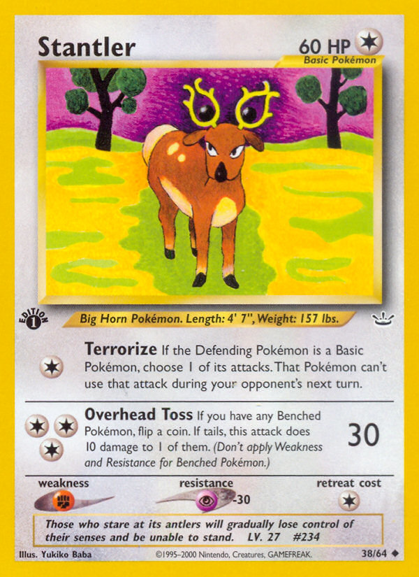 Stantler (38/64) [Neo Revelation 1st Edition] | L.A. Mood Comics and Games