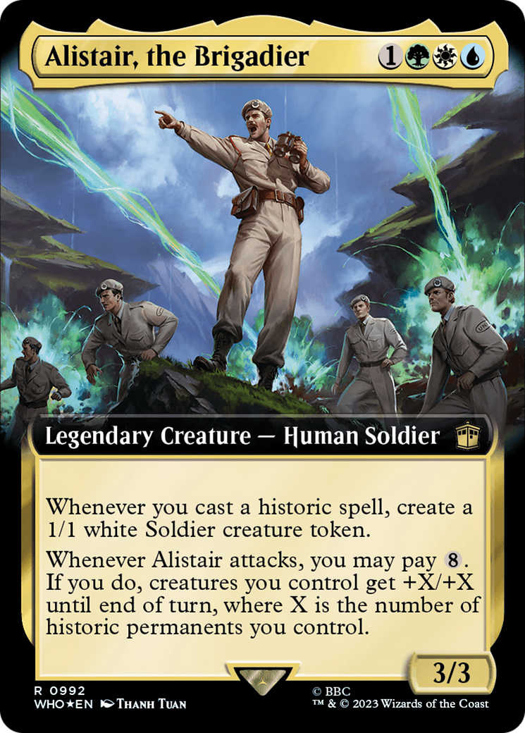 Alistair, the Brigadier (Extended Art) (Surge Foil) [Doctor Who] | L.A. Mood Comics and Games