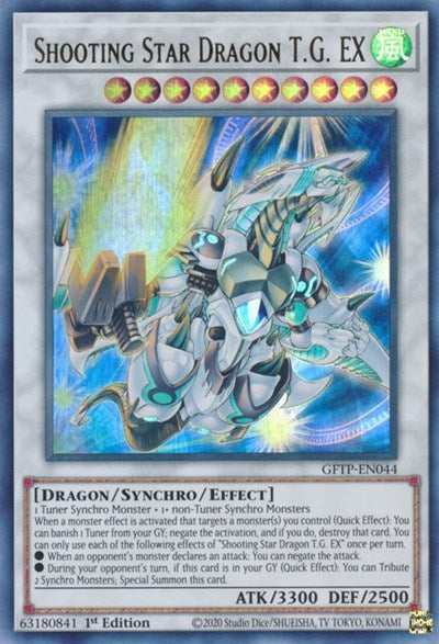 Shooting Star Dragon T.G. EX [GFTP-EN044] Ultra Rare | L.A. Mood Comics and Games