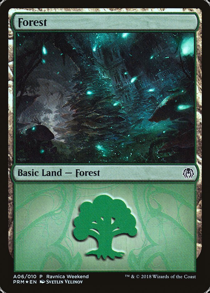 Forest (A06) [Ravnica Allegiance Ravnica Weekend] | L.A. Mood Comics and Games