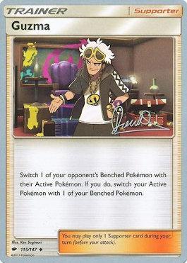 Guzma (115/147) (Infinite Force - Diego Cassiraga) [World Championships 2017] | L.A. Mood Comics and Games