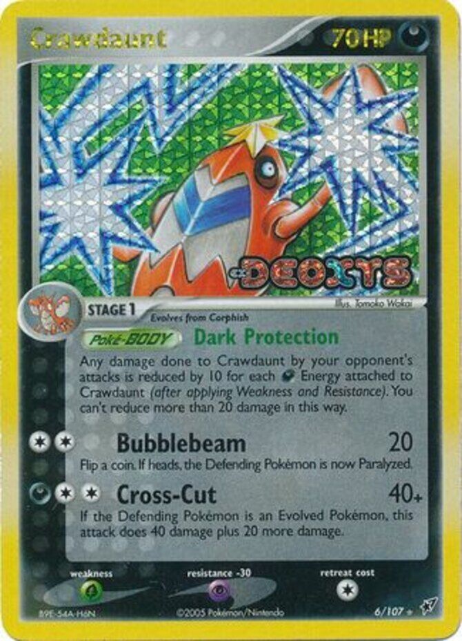 Crawdaunt (6/107) (Stamped) [EX: Deoxys] | L.A. Mood Comics and Games