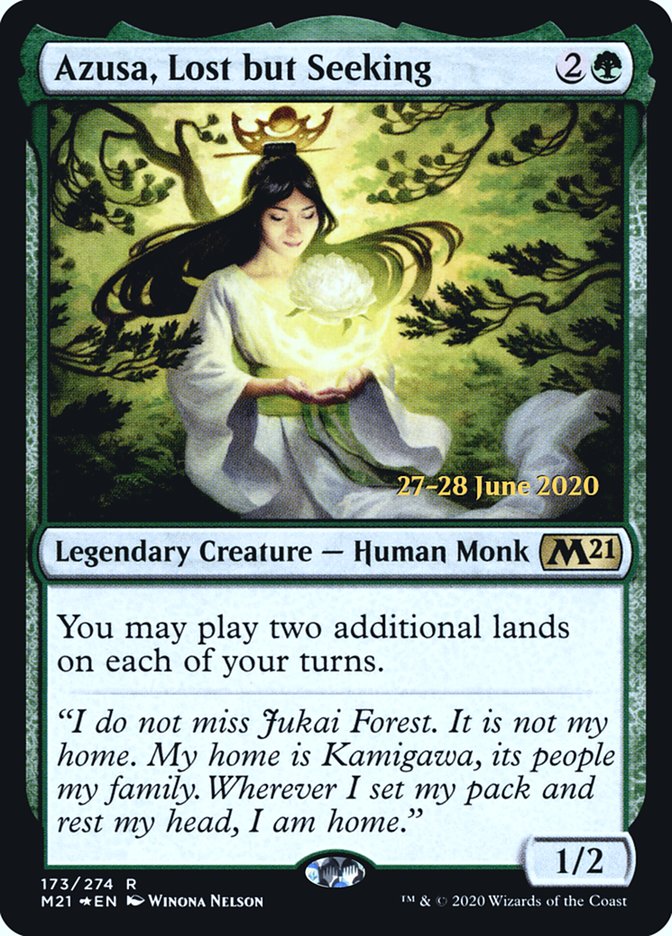 Azusa, Lost but Seeking [Core Set 2021 Prerelease Promos] | L.A. Mood Comics and Games