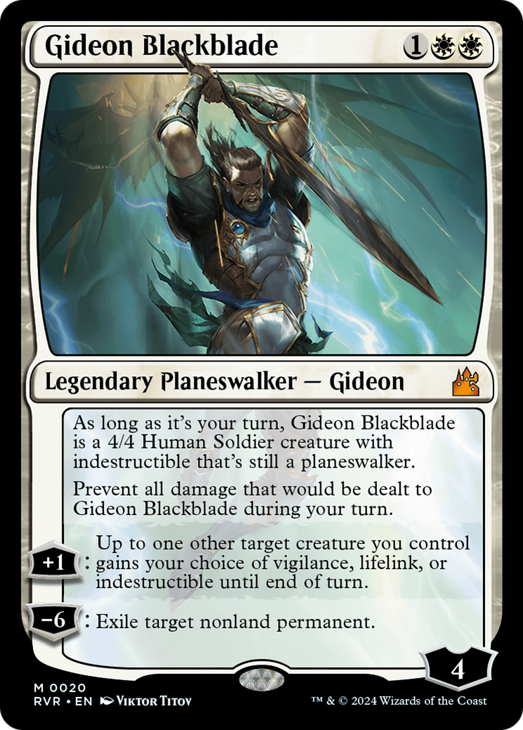 Gideon Blackblade [Ravnica Remastered] | L.A. Mood Comics and Games