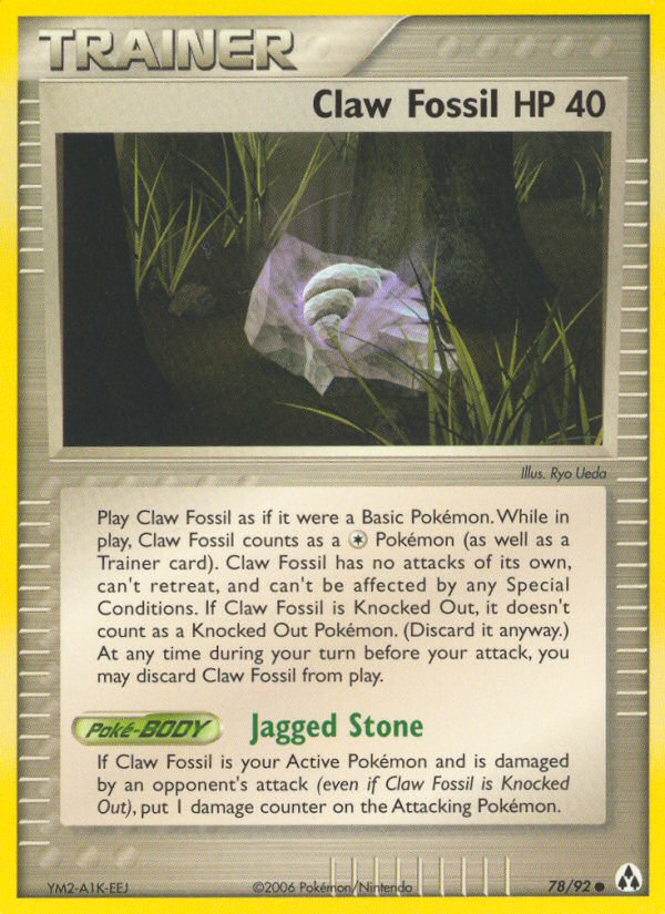 Claw Fossil (78/92) [EX: Legend Maker] | L.A. Mood Comics and Games