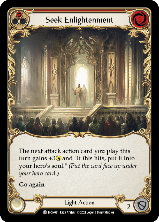Seek Enlightenment (Red) [MON081] (Monarch)  1st Edition Normal | L.A. Mood Comics and Games