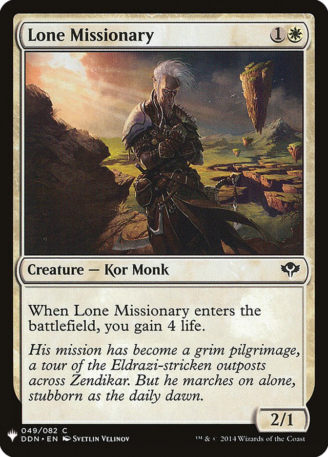 Lone Missionary [Mystery Booster] | L.A. Mood Comics and Games