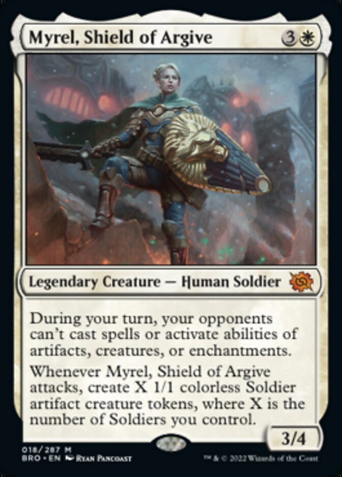 Myrel, Shield of Argive (Promo Pack) [The Brothers' War Promos] | L.A. Mood Comics and Games